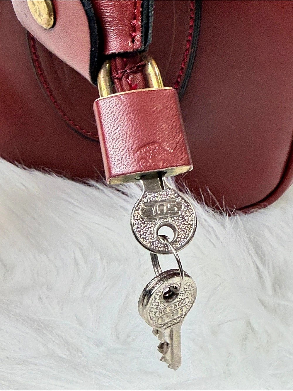 Cartier Must de Cartier Bordeaux Leather Boston Bag - Picture 10 of 16
